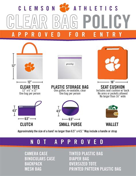 memorial stadium bag policy